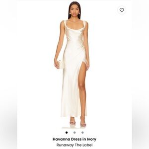 Runaway The Label Ivory Havanna Dress